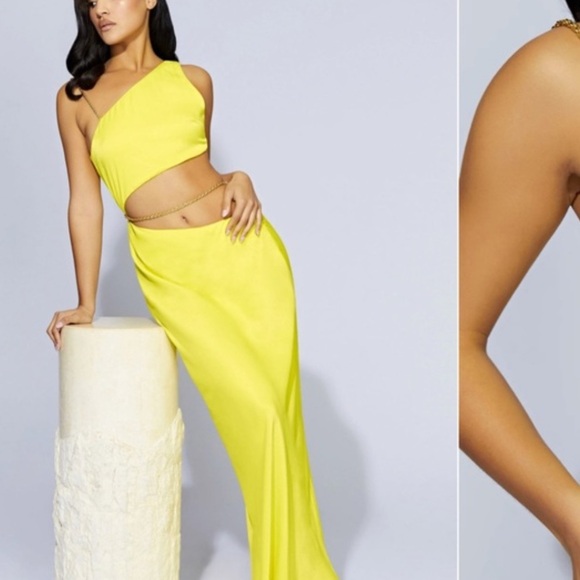 Meshki Clementine Chain Maxi Dress- Fresh Green - Picture 5 of 7